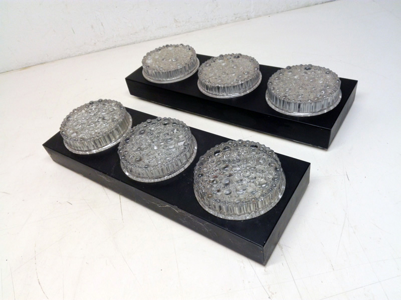 lampara aplique metal cristal rosca e27 49.5x16.7x5.5-8.5 2u